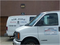 AirZone Heating & Cooling service vehicles